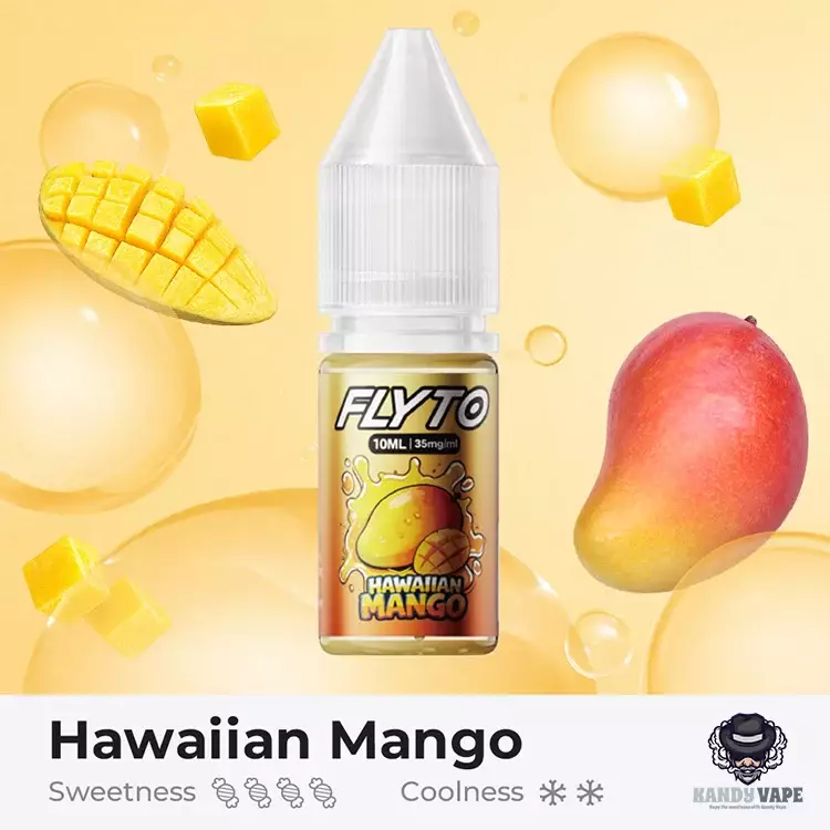 FLYTO 10ML NIC SALT E-LIQUID - Hawaiian Mango