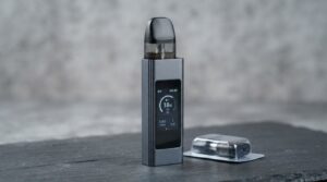 Uwell Caliburn G4 Pro pod system device Bangladesh review -- matte finish with touchscreen display and GPP pod seated